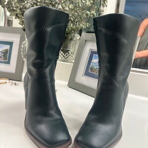 Franco Sarto Black Ankle Boots